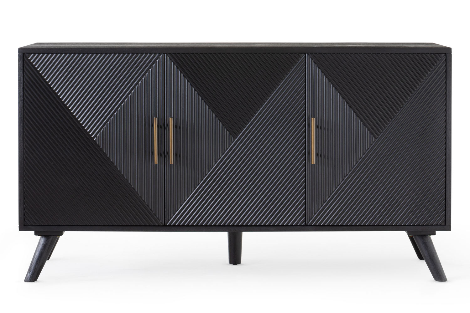 Ayda 3 Doors Sideboard | Black