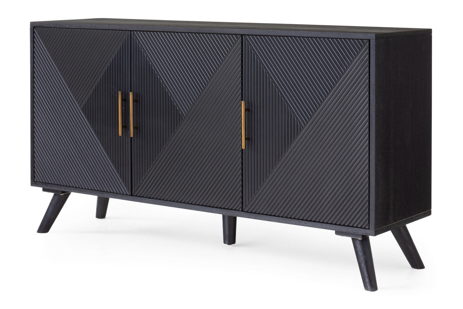 Ayda 3 Doors Sideboard | Black