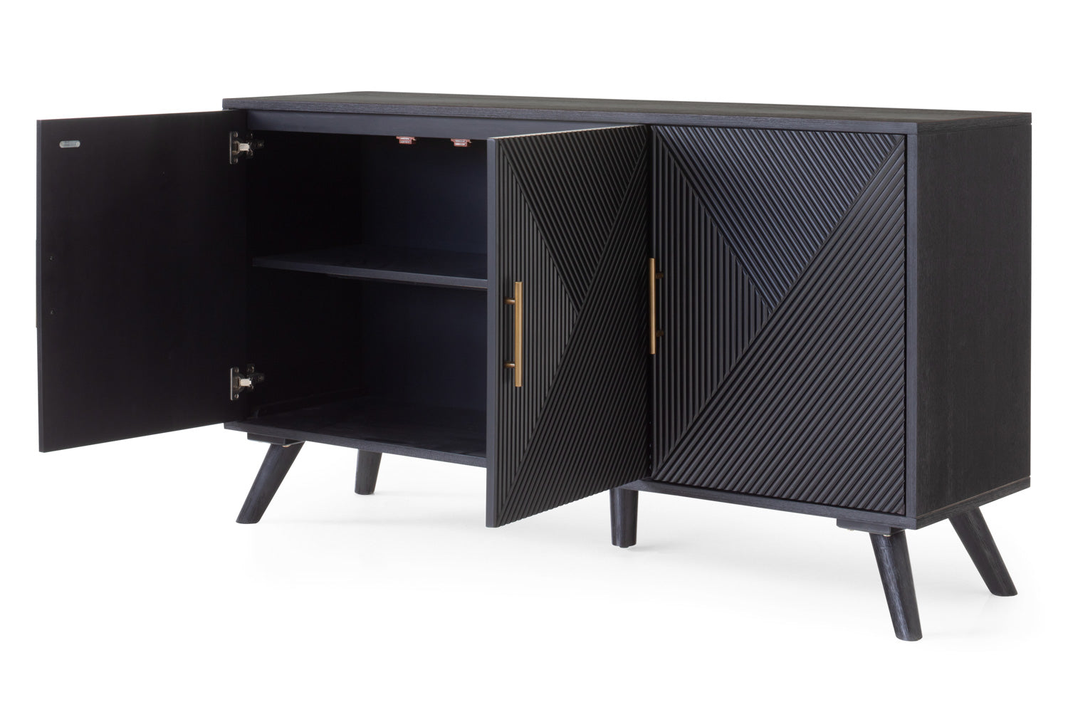 Ayda 3 Doors Sideboard | Black