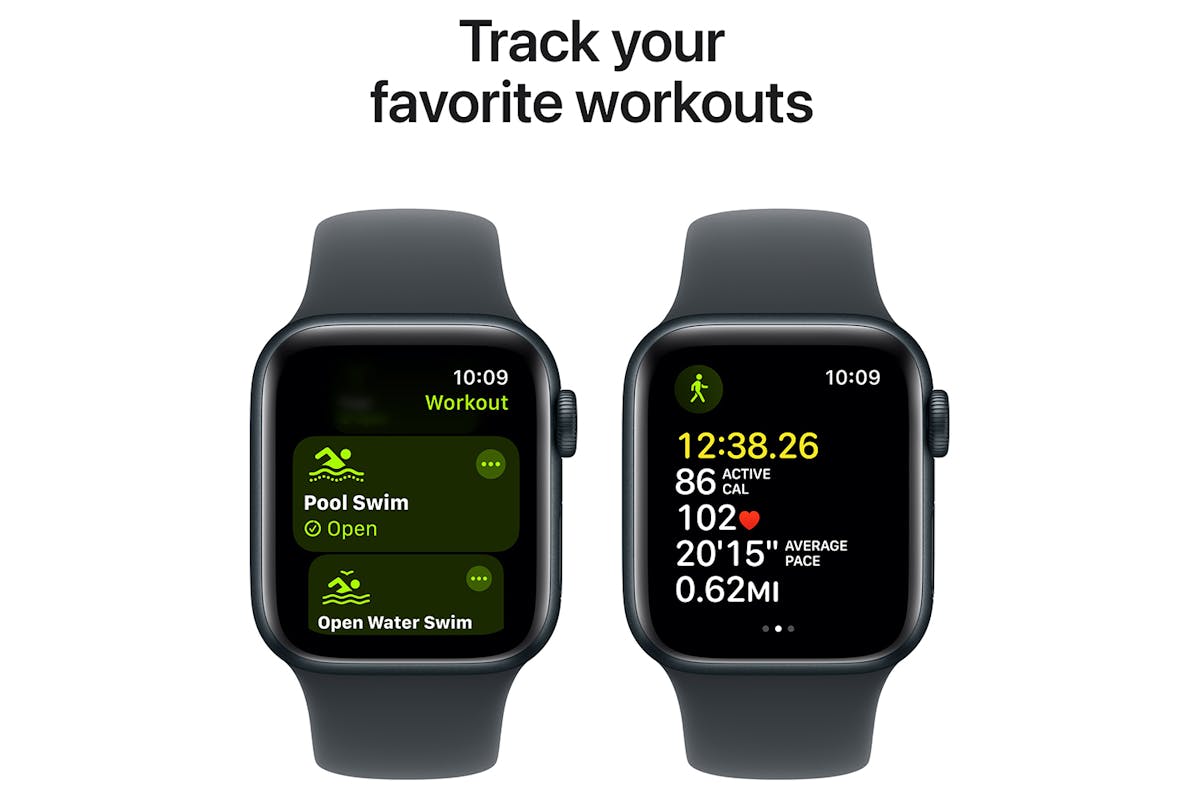 Apple Watch SE GPS 40mm Midnight Aluminium Case with Midnight Sport Band S M