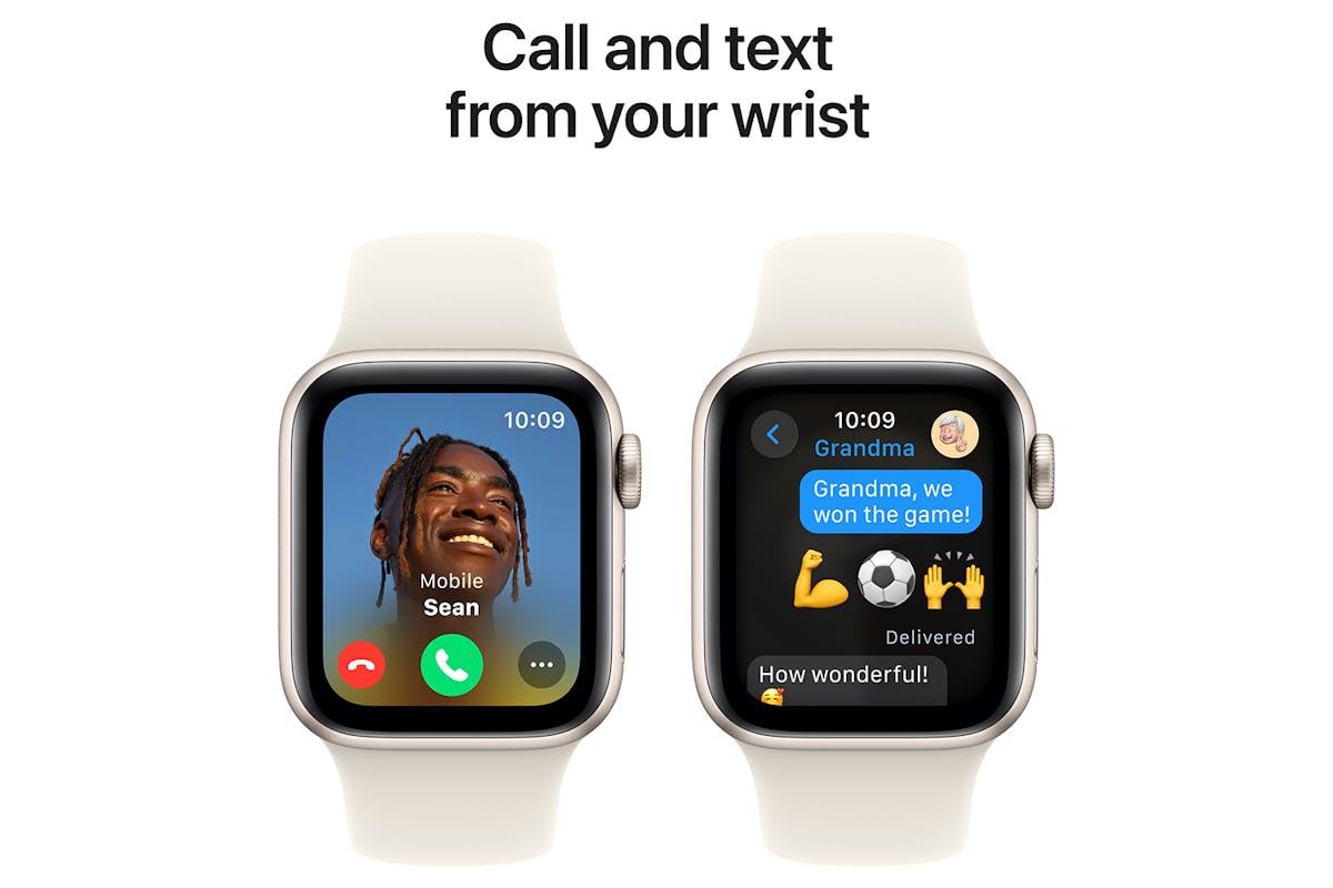 Apple Watch SE GPS 40mm Starlight Aluminium Case with Starlight Sport Band M L