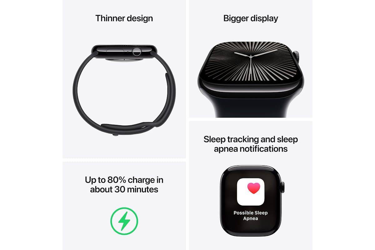 Apple Watch Series 10 GPS Cellular 46mm Gold Titanium Case with Gold Milanese Loop S M