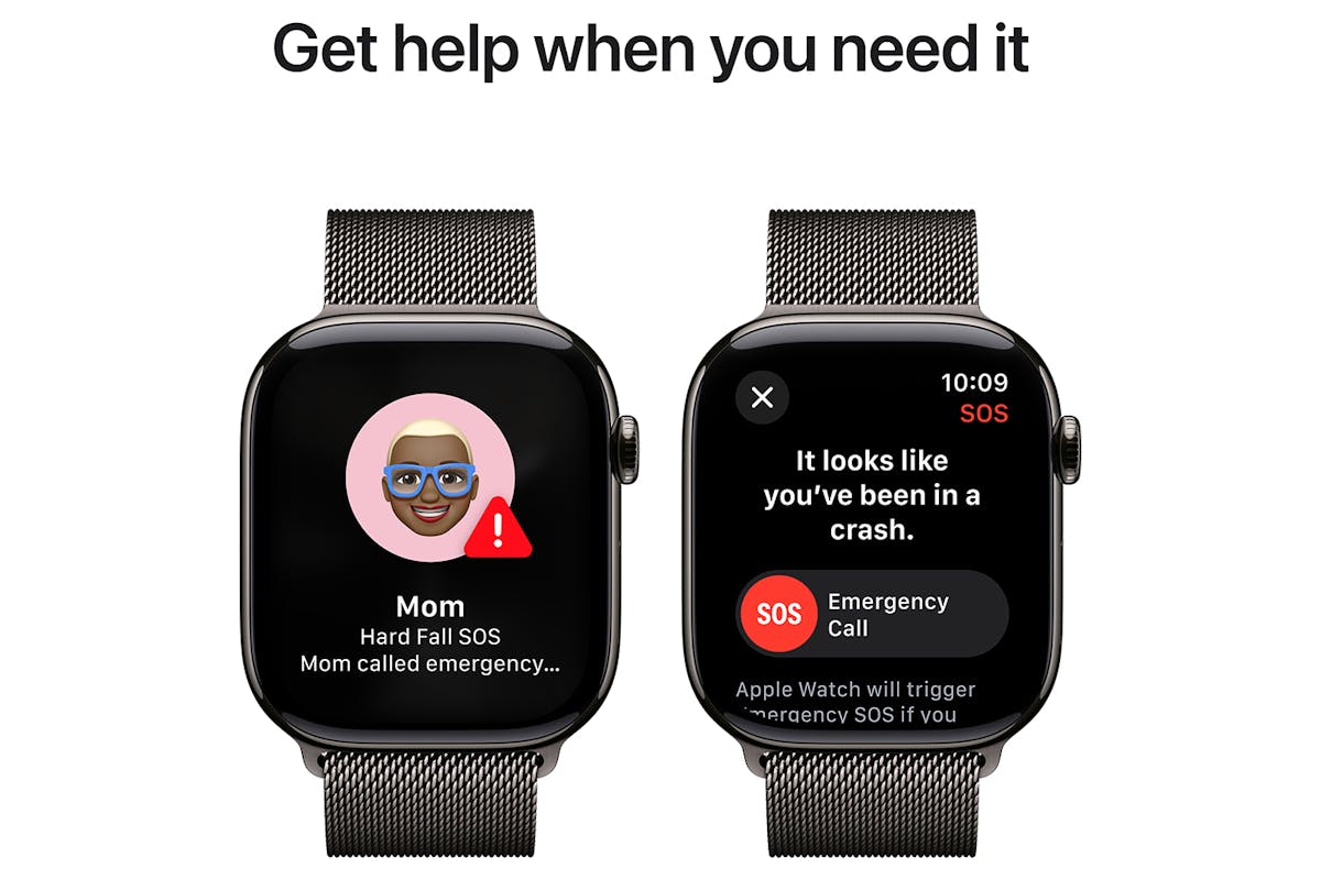 Apple Watch Series 10 GPS Cellular 46mm Slate Titanium Case with Slate Milanese Loop S M