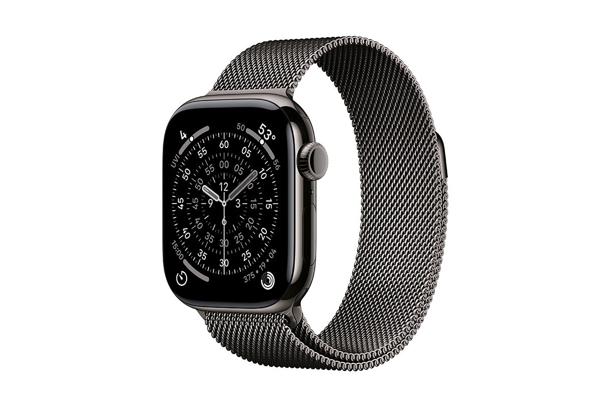 Apple Watch Series 11 | 42mm | GPS + Cellular | Slate Titanium Case with Slate Milanese Loop