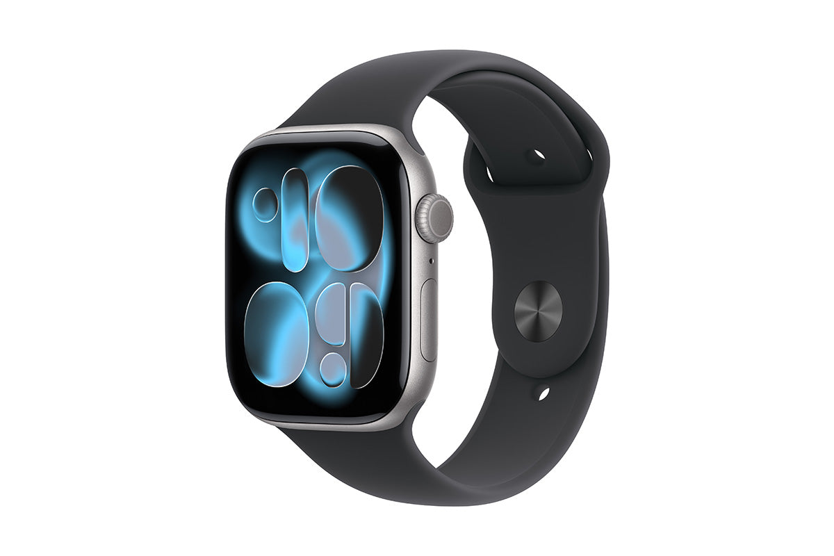 Apple Watch Series 11 | 46mm | GPS | Space Grey Animinium Case with Black Sport Band S/M