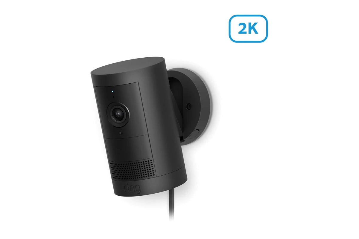 Ring 2K Outdoor Security Camera Plus Plug-in | Black