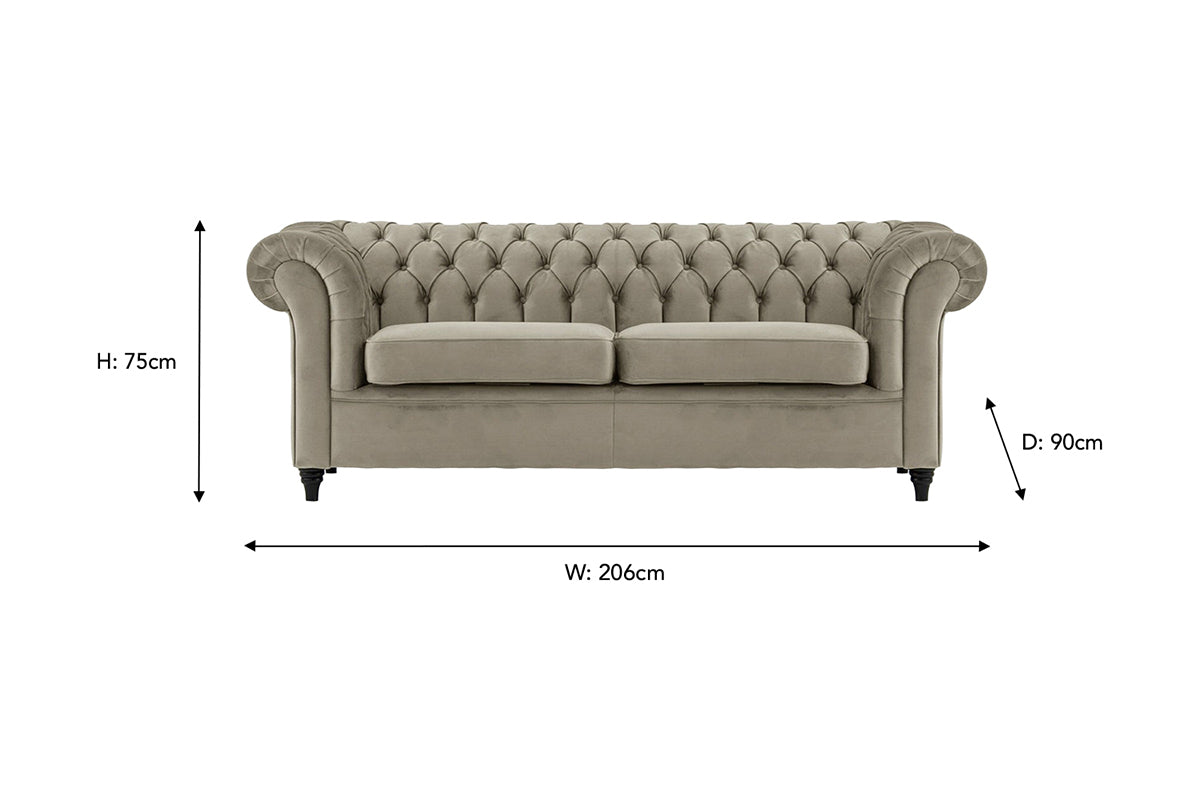 The Bailey 3 Seater Sofa | Fabric | Colour Options