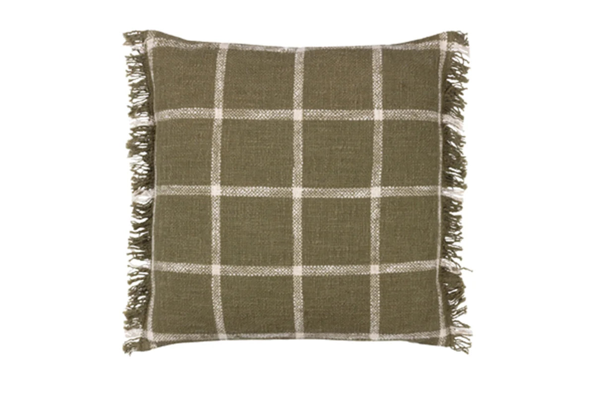Yard | Beni Cushion | Moss/Natural | 45 x 45 cm