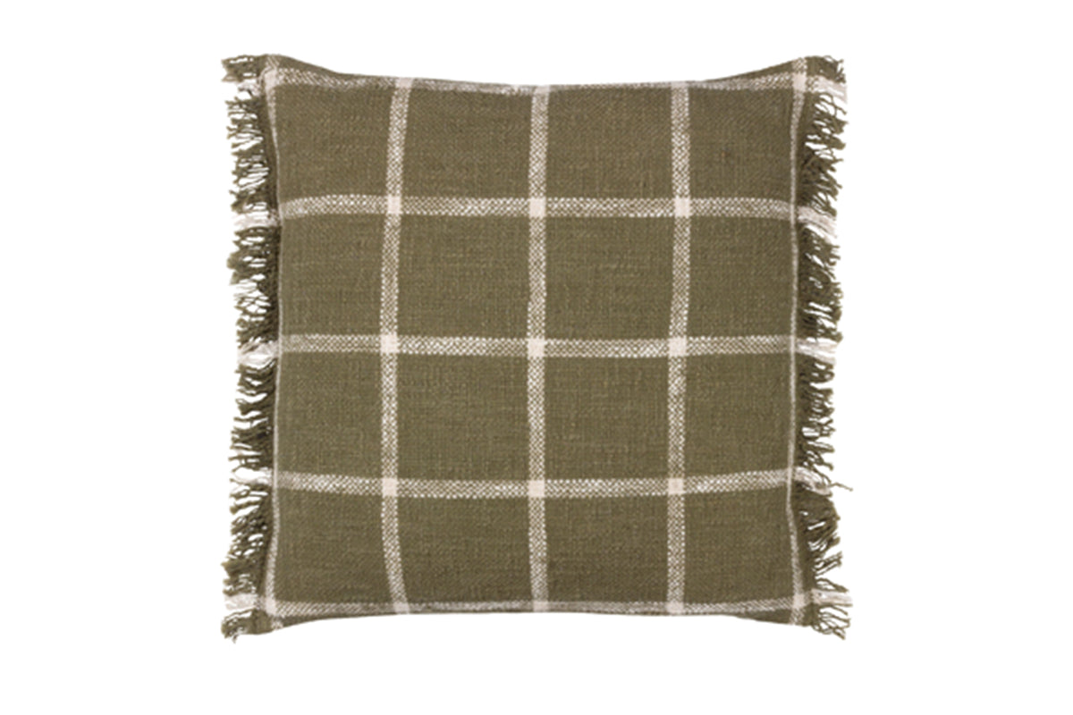 Yard | Beni Cushion | Moss/Natural | 45 x 45 cm
