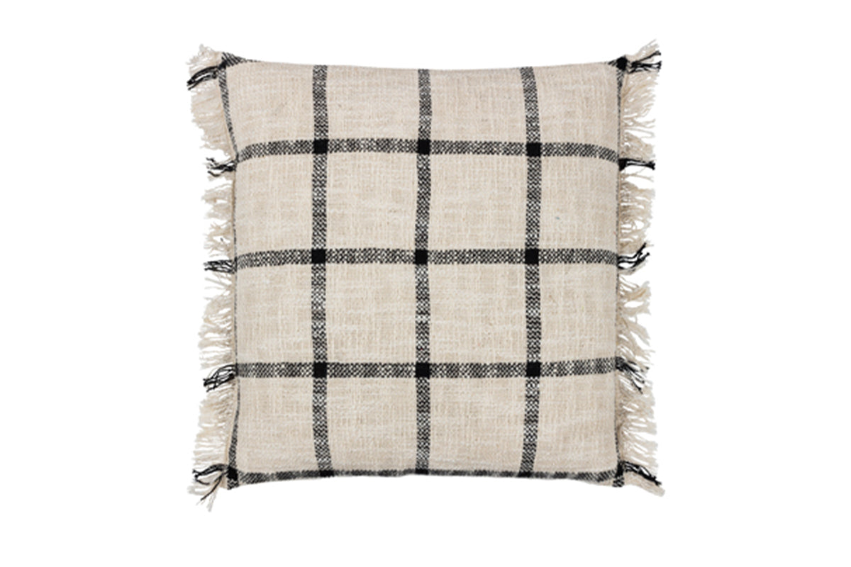 Yard | Beni Cushion | Natural/Black | 45 x 45 cm