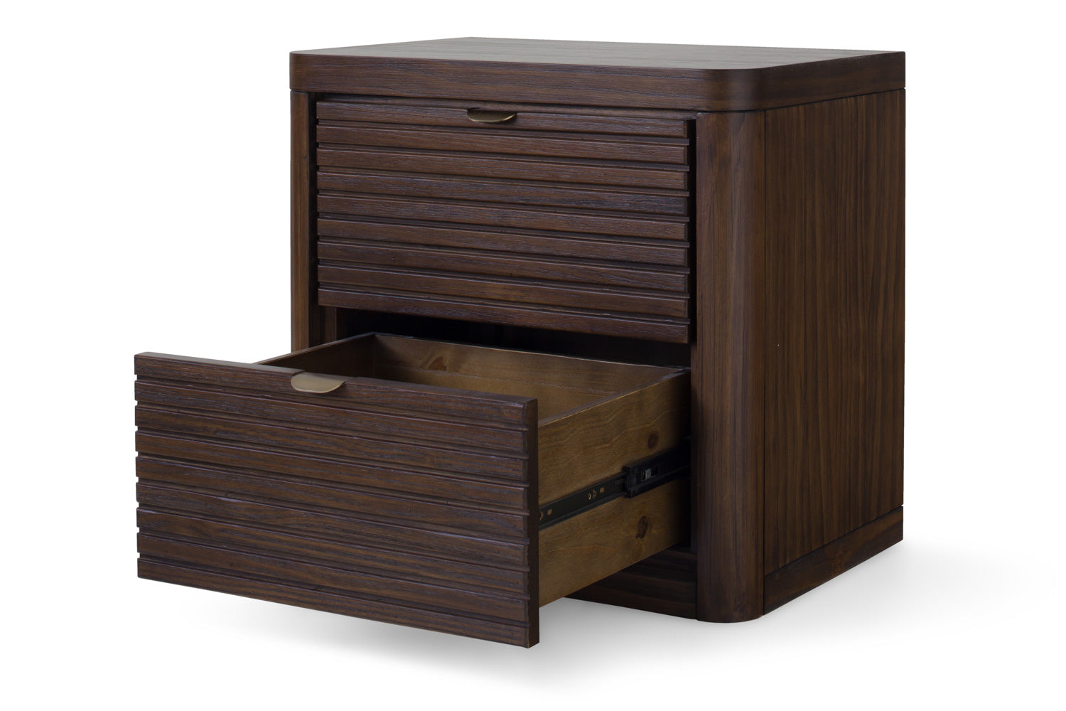 Brunswick Bedside Locker | 2 Drawer | Deep Brown