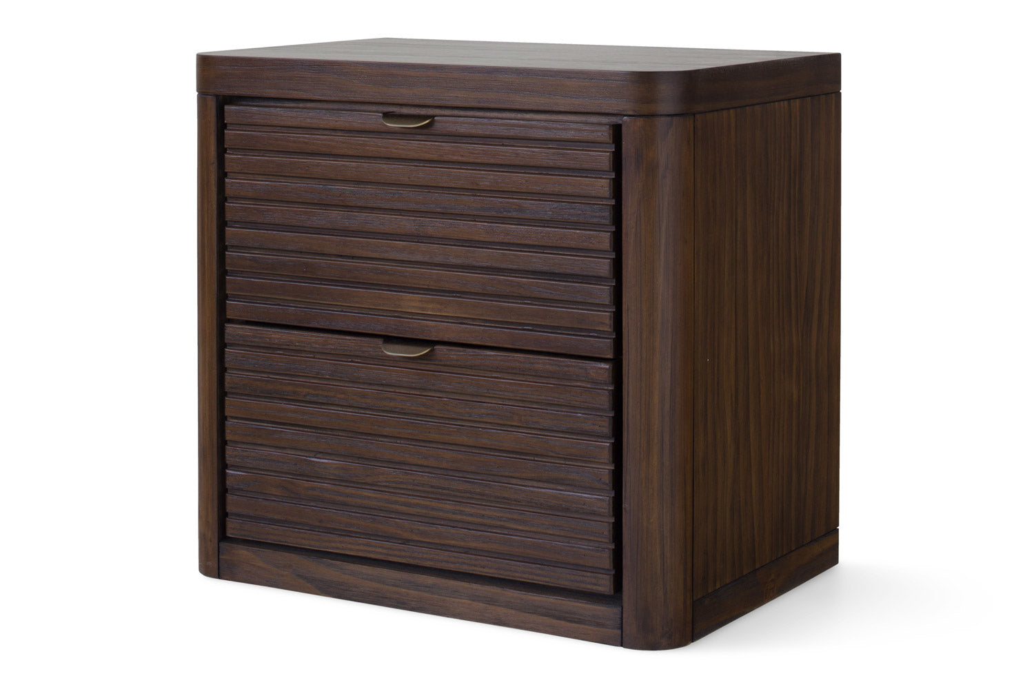 Brunswick Bedside Locker | 2 Drawer | Deep Brown