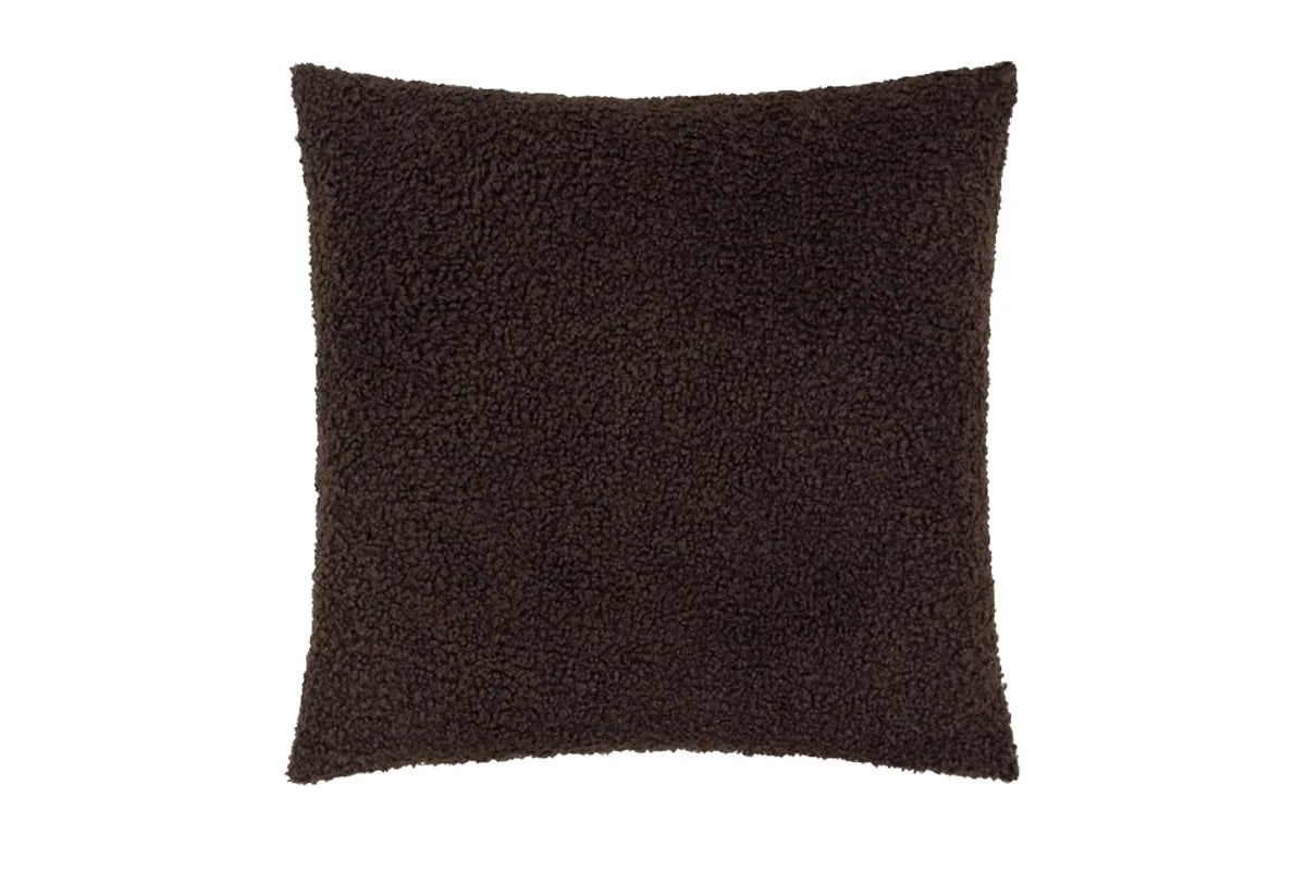 Yard | Cabu Chunky Boucle Cushion | Chocolate | 45 x 45 cm