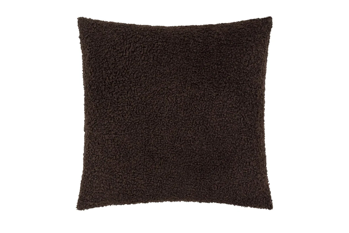 Yard | Cabu Chunky Boucle Cushion | Chocolate | 55 x 55 cm