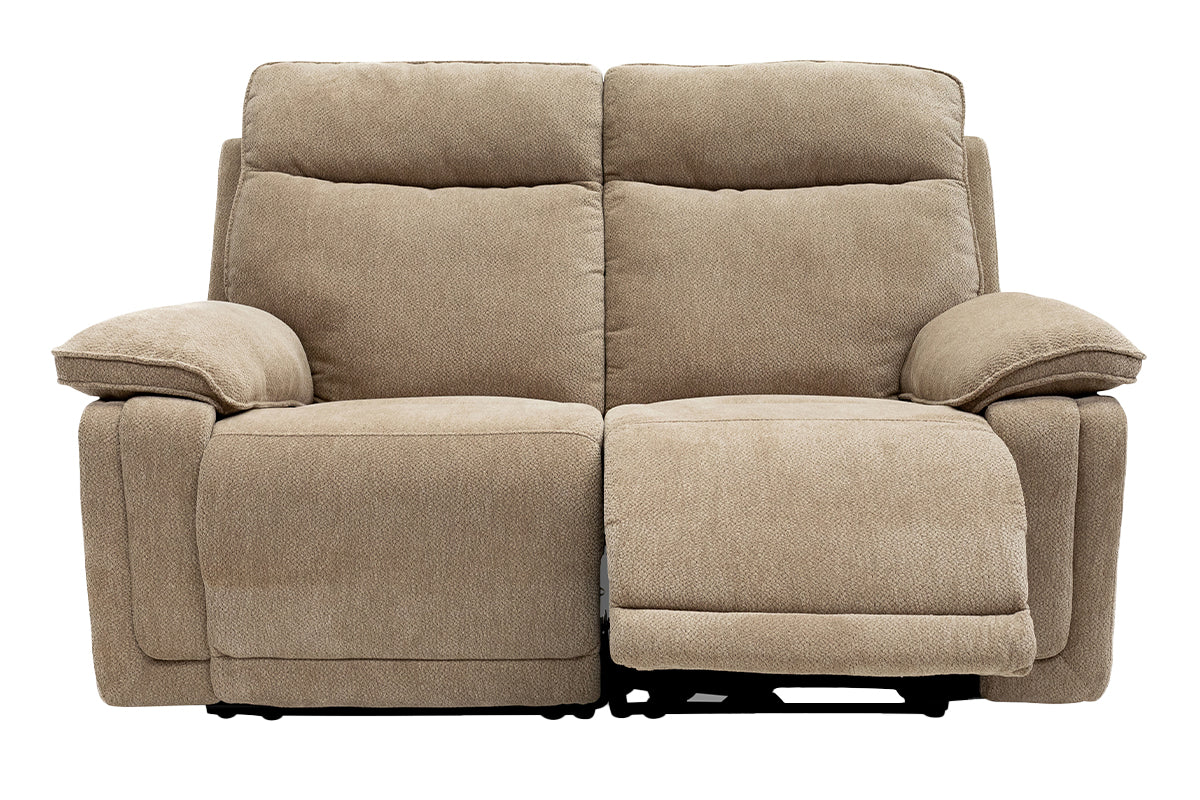 Cadenza 2 Seater Sofa | Power Recliner | Fabric | Camel