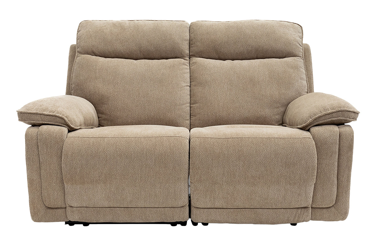 Cadenza 2 Seater Sofa | Power Recliner | Fabric | Camel