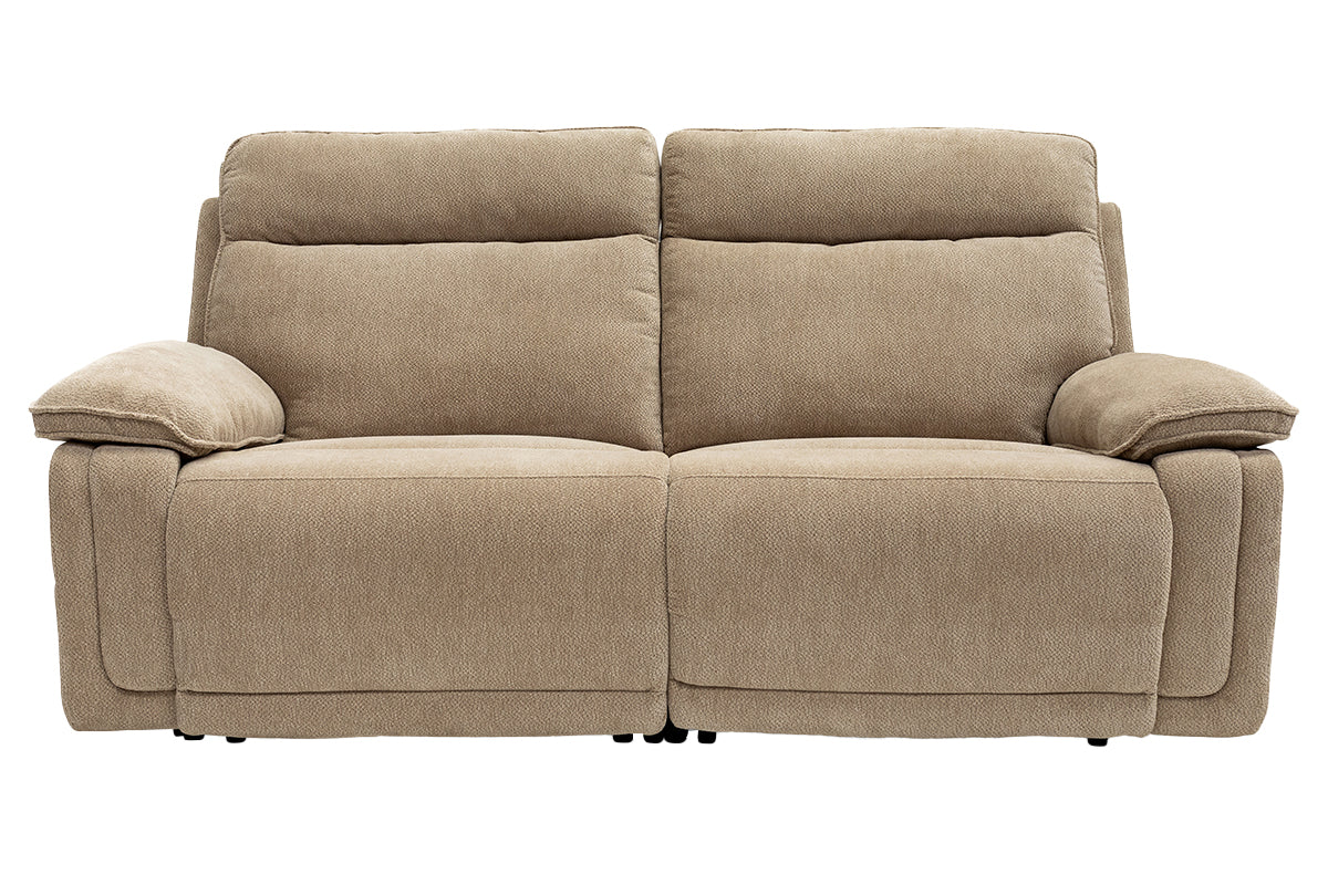 Cadenza 3 Seater Sofa | Power Recliner | Fabric | Camel