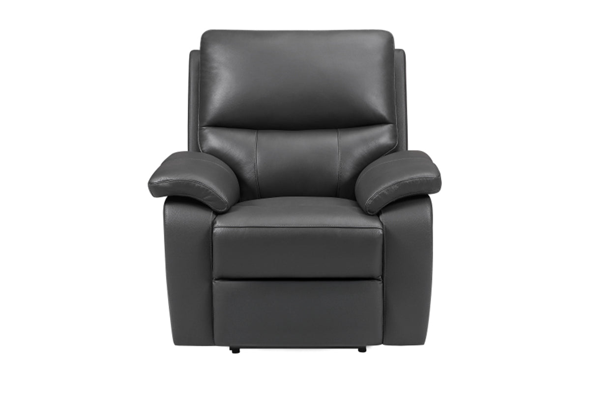 Cannes Armchair | Power Recliner | Leather | Charcoal