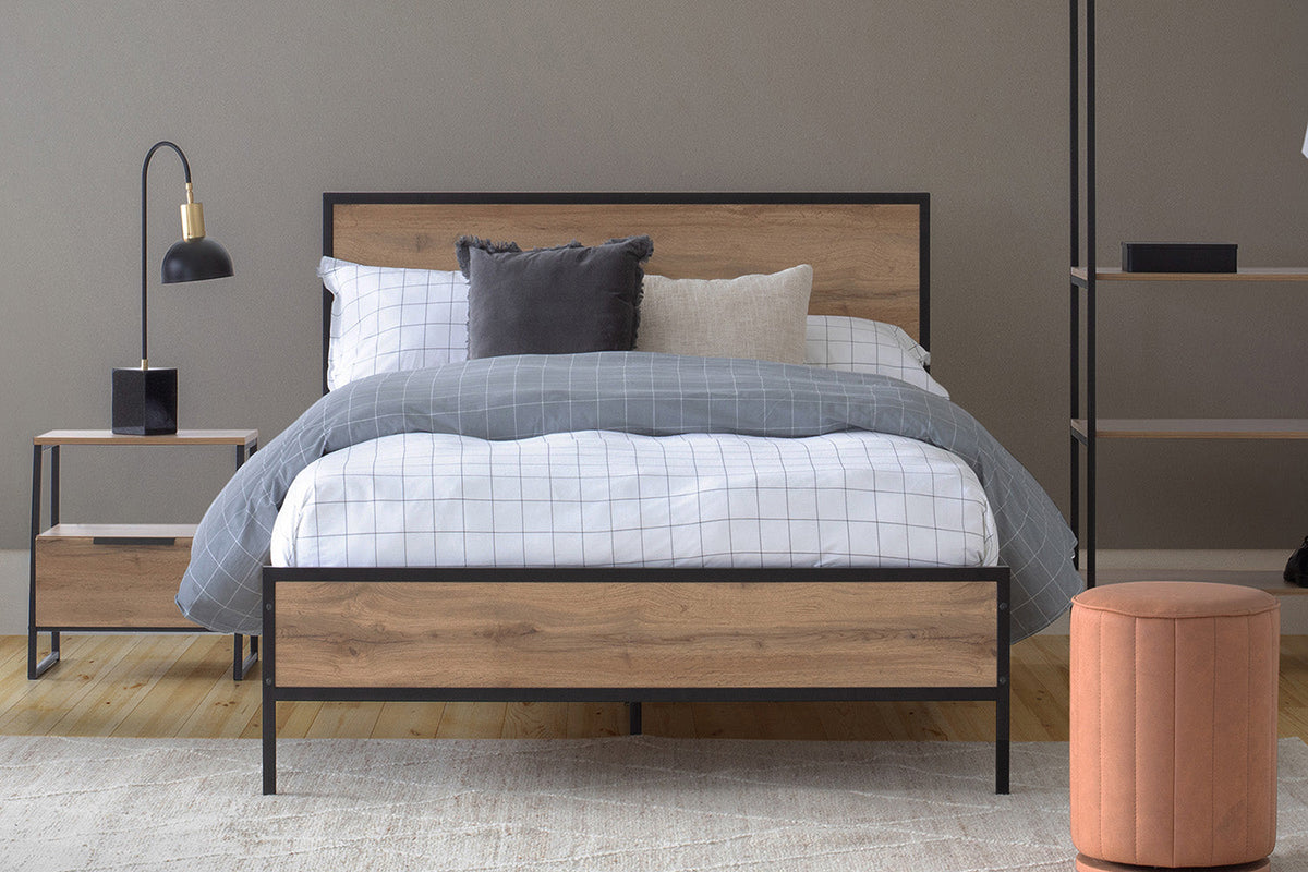 Zion Bed Frame | Double | 4ft6 | Oak