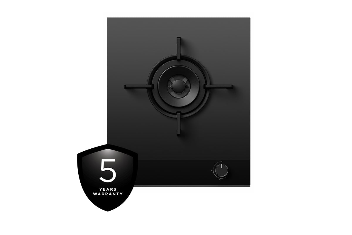 Fisher & Paykel Series 9 45cm 1 Burner Gas Hob | CG451DNGGB4 | Black Glass