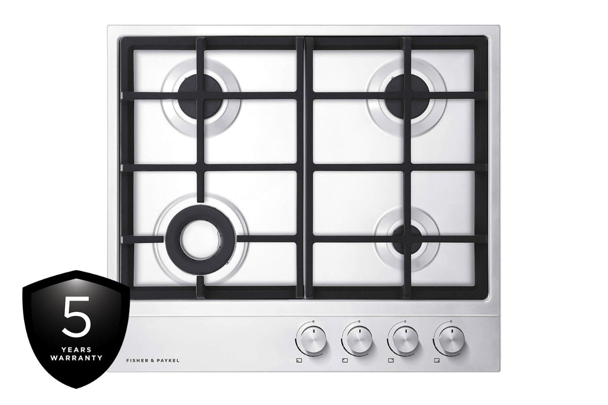 Fisher & Paykel Series 7 60cm 4 Burners Gas Hob | CG604DLPX1 | Stainless Steel