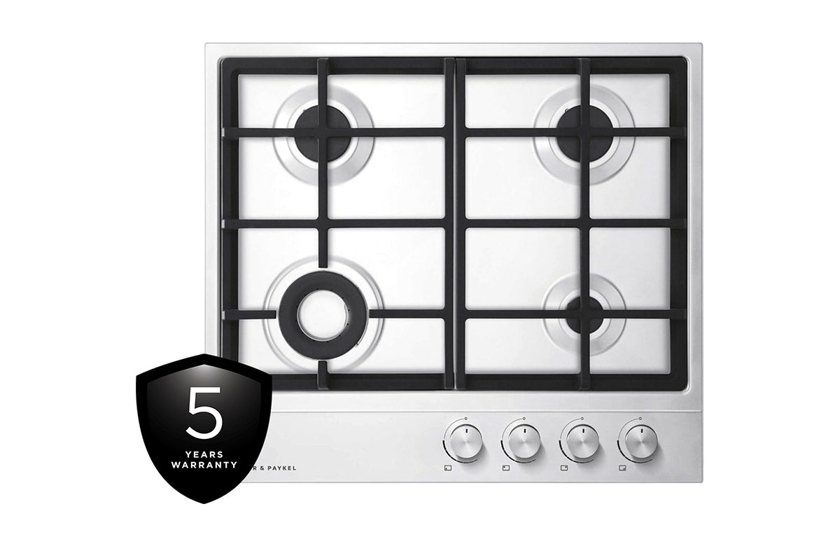 Fisher & Paykel Series 7 60cm 4 Burners Gas Hob | CG604DNGX1 | Stainless Steel