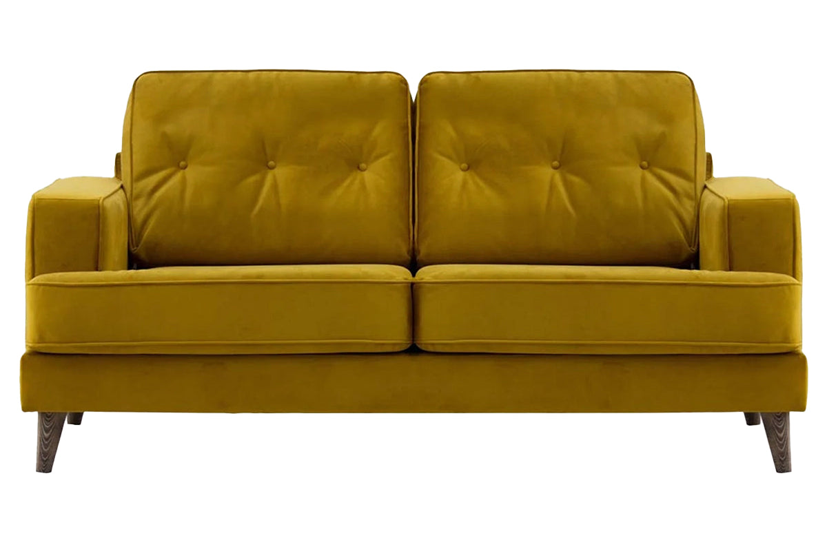 Charles 2 Seater Sofa | Fabric | Yellow