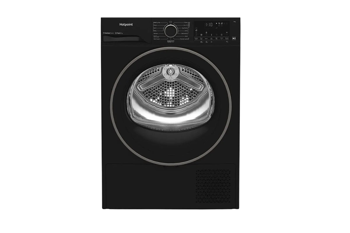 Hotpoint 9kg Freestanding Heat Pump Tumble Dryer | CHD94MBBSUK | Black