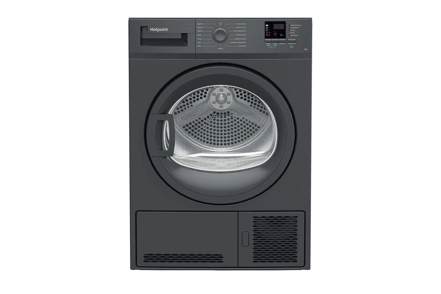 Hotpoint 8kg Freestanding Condenser Tumble Dryer | CHDC82GGGDUK | Graphite