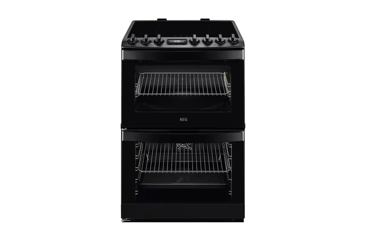 AEG 6000 Series SteamBake Cooker with Induction Hob | CIB6743MCB | Matt Black