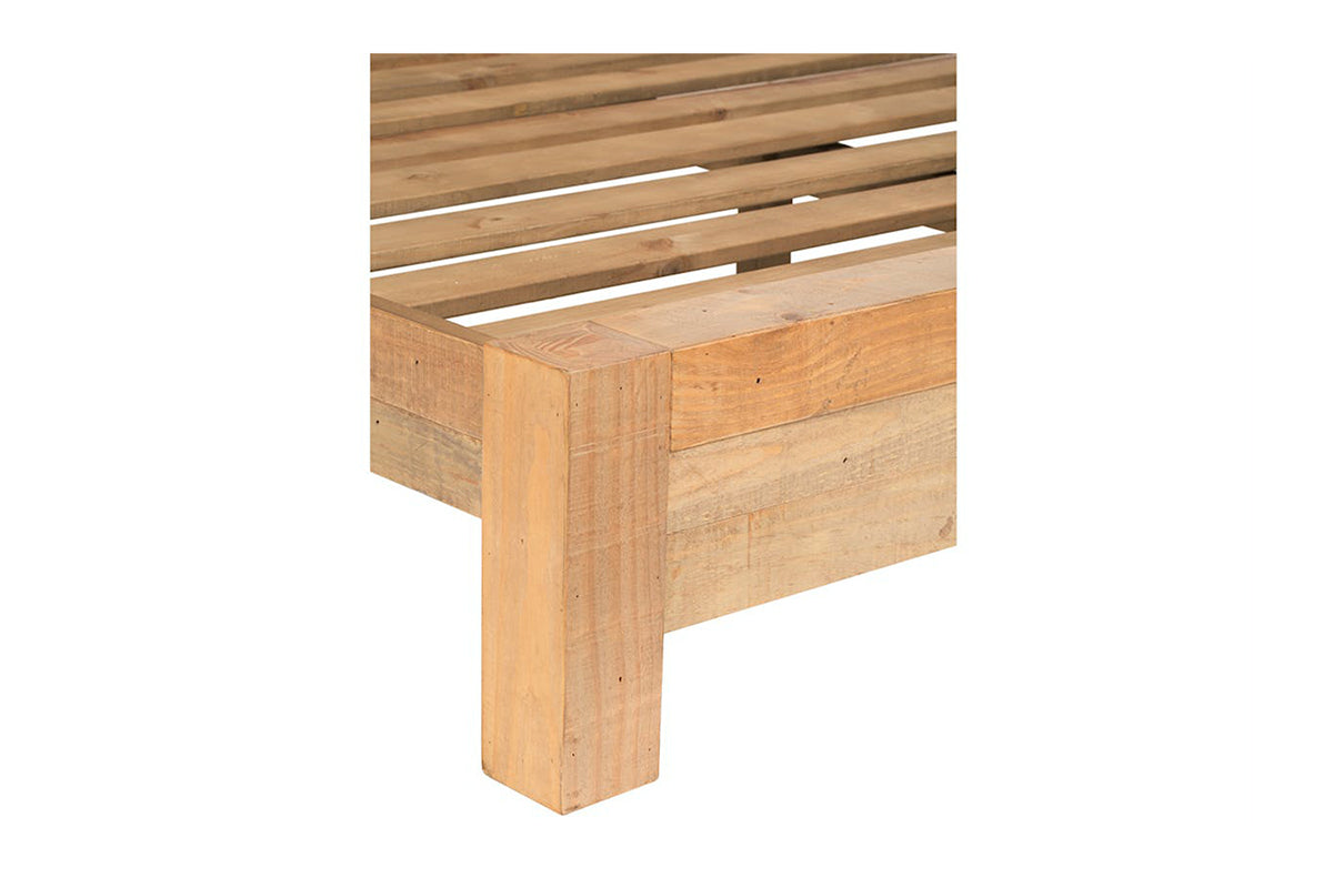 Coolmore Storage Headboard Bed Frame | Super King | 6ft | Natural