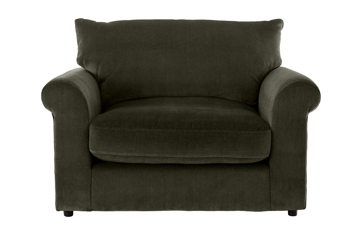 Corah Cuddler Armchair | Fabric | Green