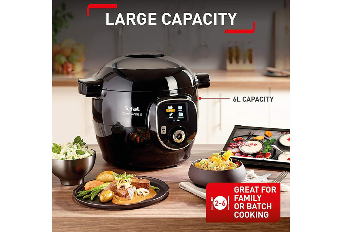 Tefal Cook4me+ 6L Digital Multi Pressure Cooker | CY851840 | Black