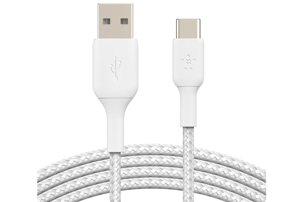 Belkin Boost Charge Braided USB-C to USB-A Cable | 1m | White