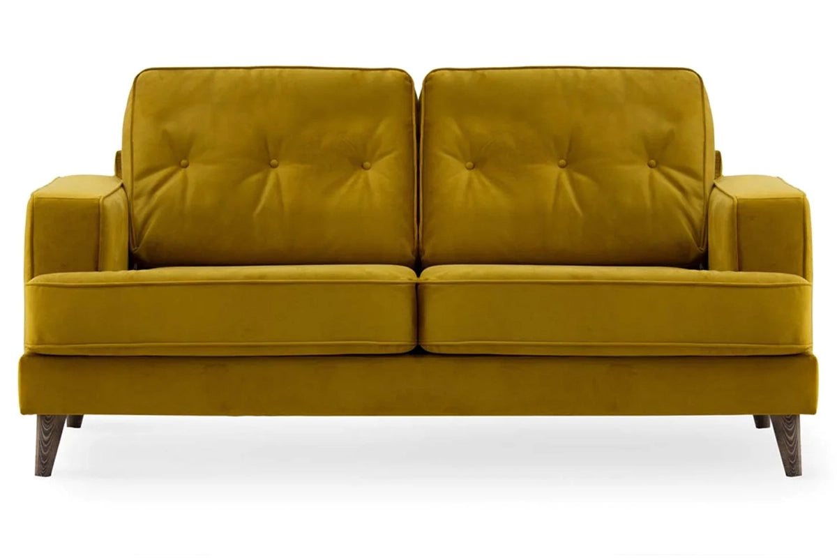 Charles 2 Seater Sofa | Fabric | Yellow