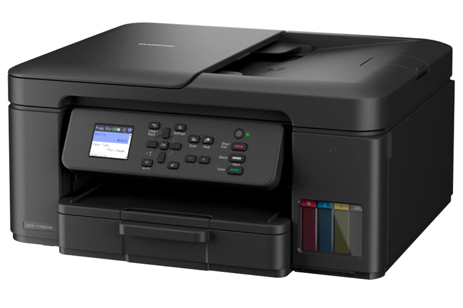 Brother 3-in-1 Compact Wireless Multifunction Ink Tank Printer | DCP-T780DWZU1 | Black