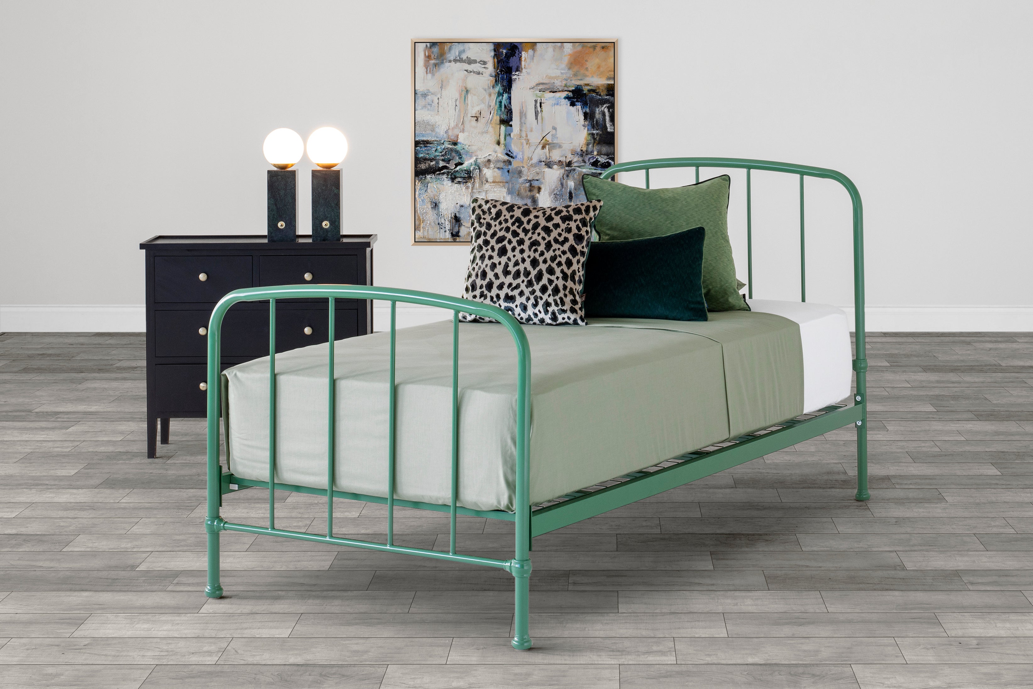 Dillon Bed Frame | Small Double | 4ft | Green