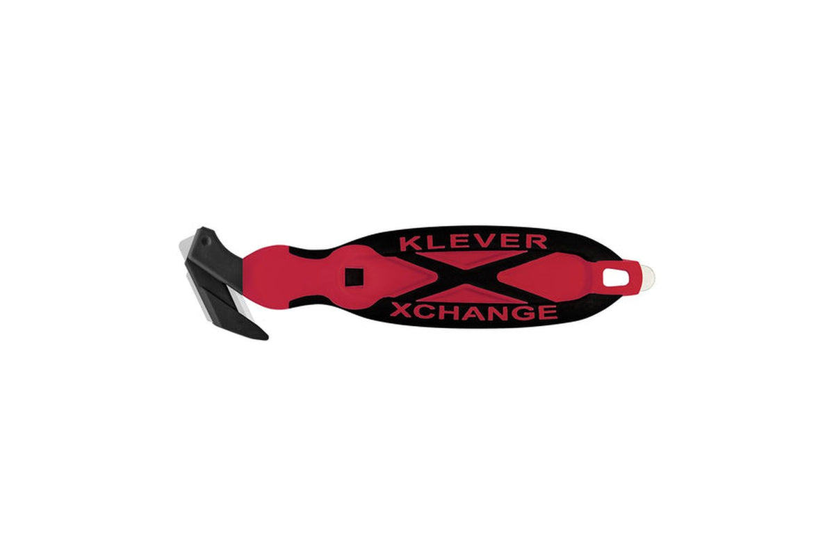 Klever Xchange Safety Cutter | Recessed Blade With Scraper | Pack Of 12