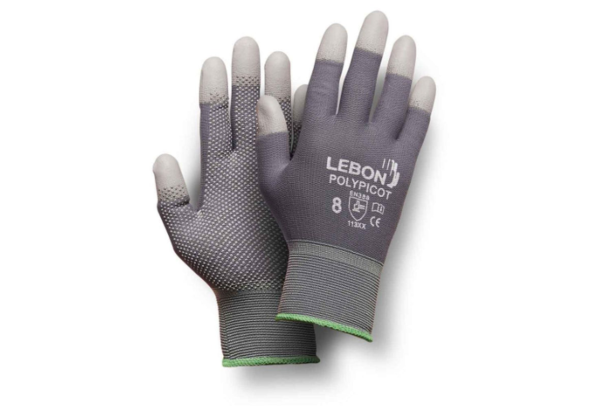 Lebon Polypicot Seamless Knitted Gloves | Safety Gloves | 13 Gauge | Size 9 Large