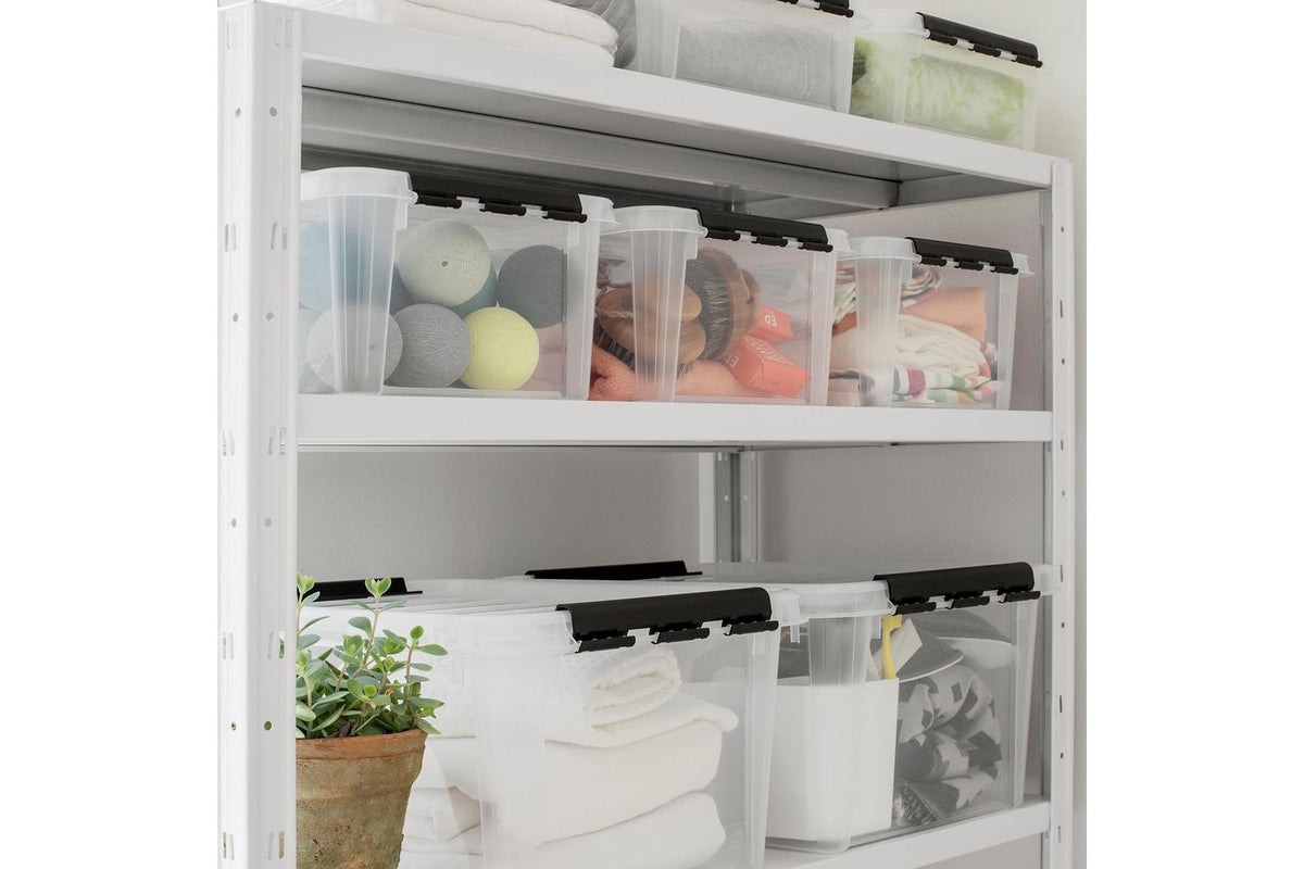 Smartstore Classic 31 Storage Box With Lid | Clear Plastic | 32l | 2 Pack-4