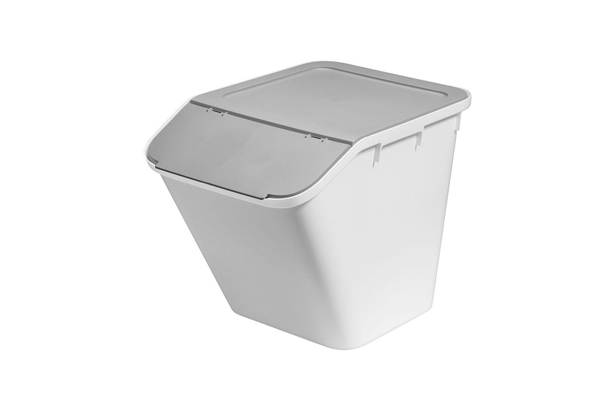 Smartstore Collect Stack-it Recycling Bin With Lid | High-grade Polypropylene | 51 Litre