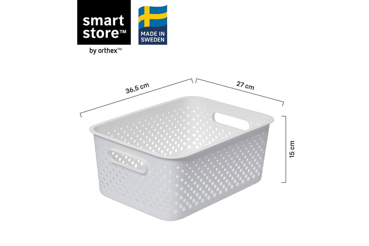 Smartstore Essence Large Storage Baskets | Organiser Storage Basket | Recycled Polypropylene | 11.4 L | Pack Of 3-2