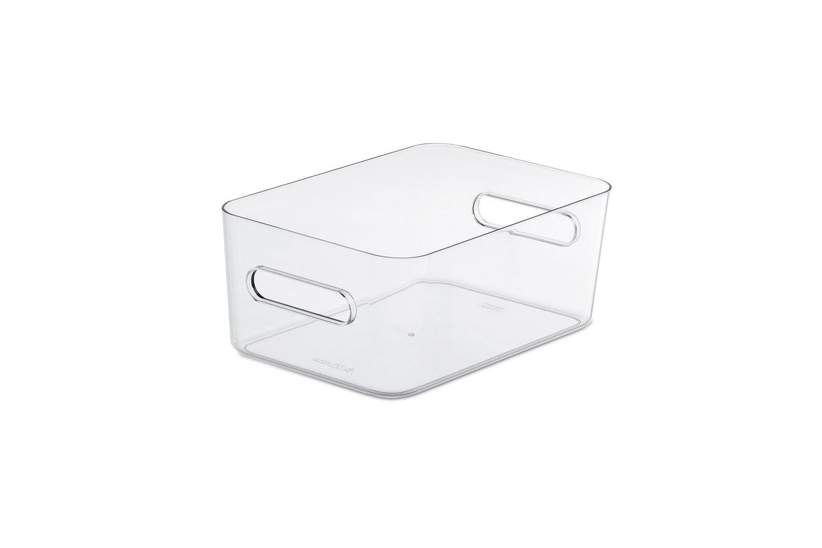Smartstore Compact Clear | Plastic Storage Box With Lid | Polypropylene | 5.3l Medium | Pack Of 3