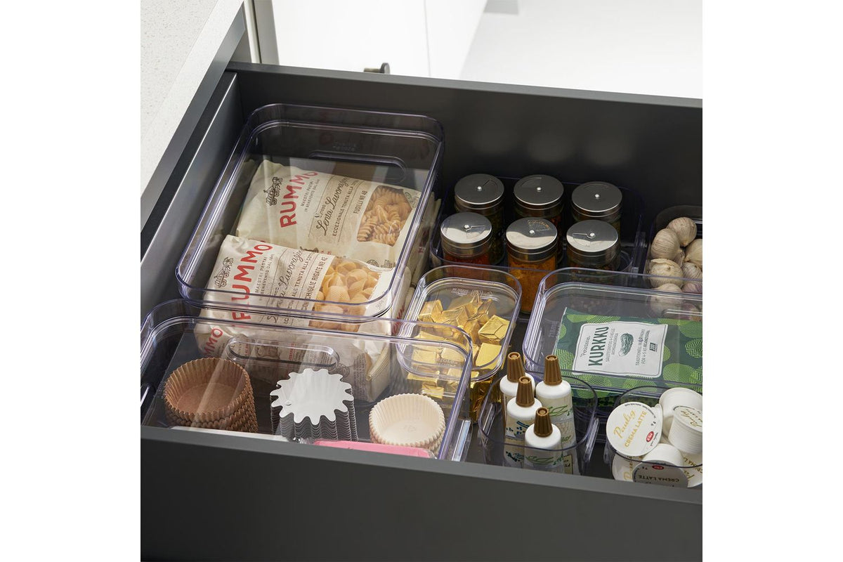 Smartstore Compact Clear | Plastic Storage Box With Lid | Polypropylene | 5.3l Medium | Pack Of 3-4