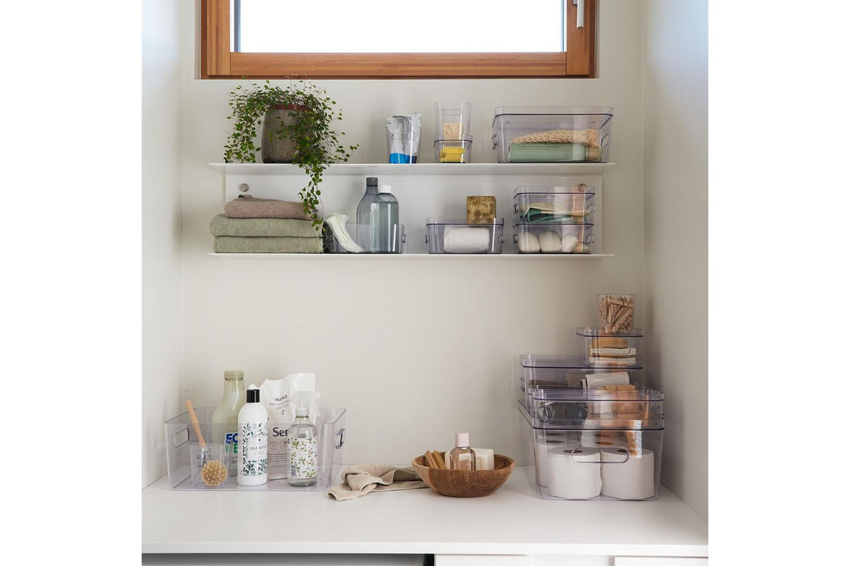 Smartstore Compact Clear Storage Box With Lid | Polypropylene | 15.4 L Pack Of 3-4