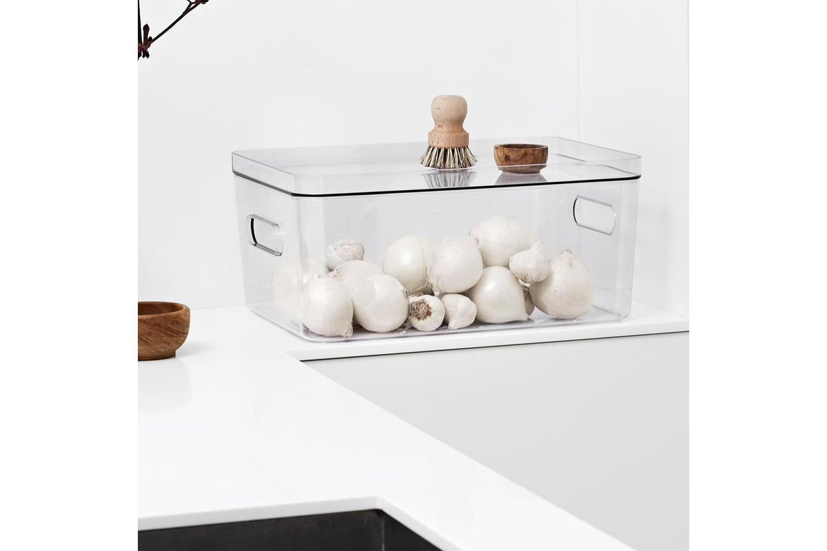 Smartstore Compact Clear Storage Box With Lid | Polypropylene | 15.4 L Pack Of 3-5