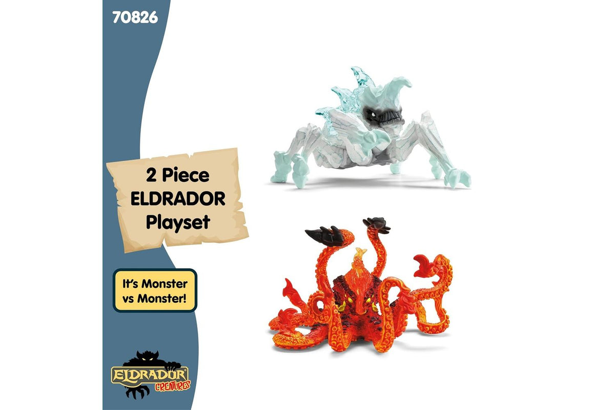 Schleich Eldrador Ice Bug Vs Fire Kraken | Figure Set-6