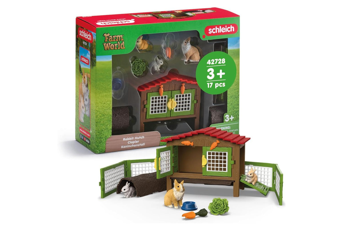 Schleich Farm World Rabbit Hutch 42728 | Toy Playset