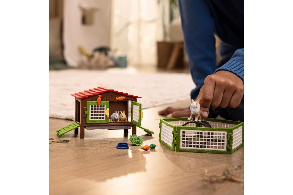 Schleich Farm World Rabbit Hutch 42728 | Toy Playset-2