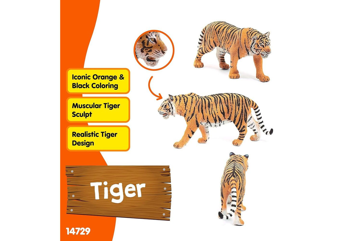 Schleich Wildlife Tiger | Wild Animal Figurine-3